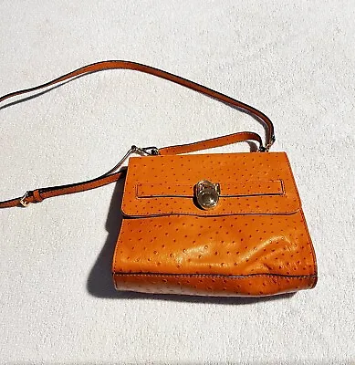 Michael Kors Ostrich Handbag Orange • $100