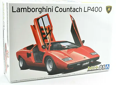 Aoshima 1974 Lamborghini Countach LP400 #01 1/24 Plastic Model Car Kit 05804 • $35.99