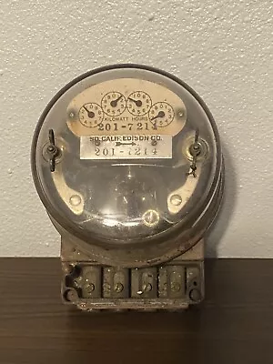 Antique 1930's Sangamo Electric Meter Type HC S.C Edison CO • $115