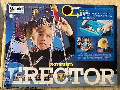 1976 Vintage Gabriel Motorized Erector Set 36142 Tray Box Instructions NO MOTOR • $19.76