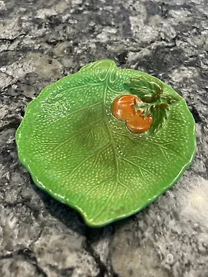 Vintage Crown Devon Fieldings Green Lettuce Leaf /Tomato Dishes • £10