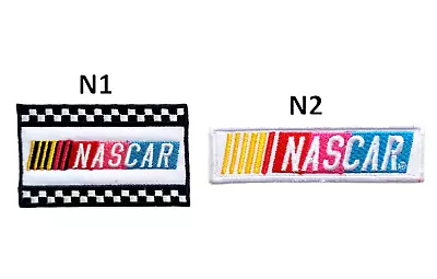 Nascar Racing Race Cars Sports Racing Chequered Flag Embroidered Patch Badge • £3.90