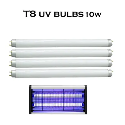 10W T8 Fluorescent Light Bulb Tube Fly Zapper Insect Bug Killer UV Light Bulbs • £129.97