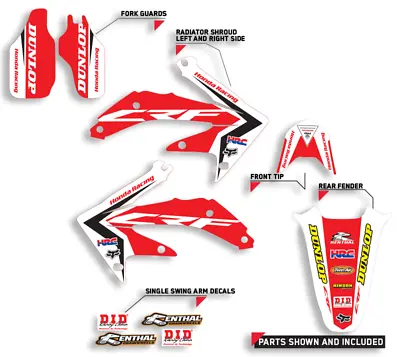 2002 2003 2004 Honda Crf 450r Graphics Kit Decals Motocross Stickers Mx Decals  • $54.99