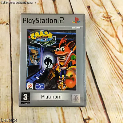 Crash Bandicoot: The Wrath Of Cortex PS2 PlayStation 2 Platinum Complete PAL • £8.95