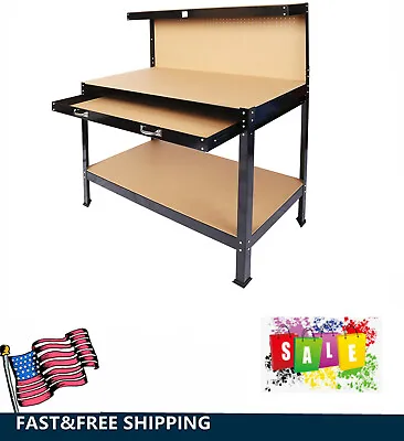 63  Workbench Cabinet Combo Drawer Rust Resistant Tool Storage Capacity 300LBS • $156.99