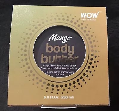 WOW Skin Science Body Butter ~ Mango NIB 6.8 Fl Oz ~ Soften Revitalize Dull Skin • $2.99