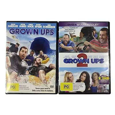 Grown Ups 1 & 2 Bundle - Adam Sandler - DVD Region 4 | Free Postage • $14.95