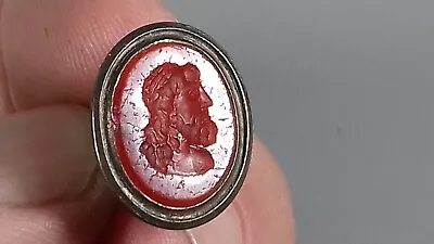 Antique Georgian Red Hardstone Intaglio Fob Seal Af • £4.99