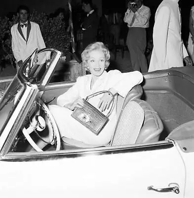Marlene Dietrich In A Car 1956 Old Film Star Photo • $9