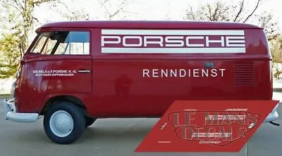 Decals Volkswagen T1 Porsche Renndienst 1:32 1:43 1:24 1:18 64 87 VW Slot Decals • $7.93