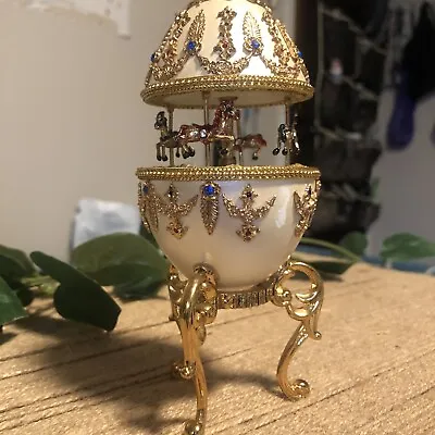 Faberge Egg Carousel Scene • $227