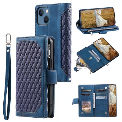  For Samsung S24 S23 S21FE S20 S10 Note 20 Flip Leather Wallet Card Case Cover • $22.89