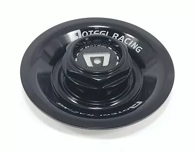 NEW Motegi Racing FF7 MR237 2pc Threaded Wheel Center Cap Gloss Black 5-5/8  • $35