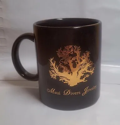 Maui Divers Jewlery Coffee Cup Mug Collectible Vintage Black Gold Free Shipping • $18