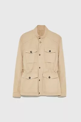 New Zara Safari Jacket S Field Military Coat • $149.99