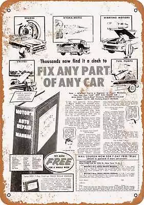 Metal Sign - 1960 Auto Repair Manual -- Vintage Look • $25.46