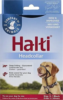 Halti HeadCollar For Dog Stops Pulling Size 3 Black New • £12.99