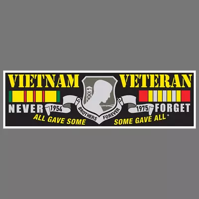 Vietnam Veteran Never Forget Military Vinyl Sticker Car Truck Window Decal Army • $12.24