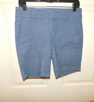 J. Crew Frankie Stretch Women's Blue Denim Wash Casual Shorts Size 4 • $1.79