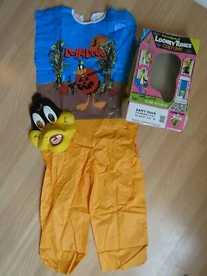 1989 Vintage DAFFY DUCK Warner Brothers Halloween Costume Mask Box COLLEGEVILLE • $29.99