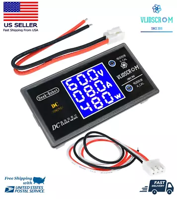 DC 100V 10A 250W LCD Digital Voltmeter Ammeter Wattmeter Voltage Current Power • $15.49