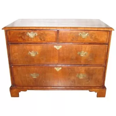 Antique English Elm & Walnut George II Chest Of Drawers 18th Century Circa 1730 • $3400