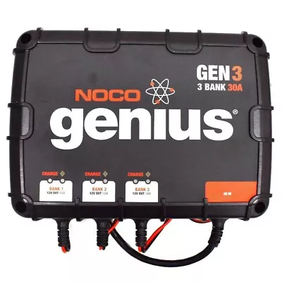 Noco Marine Boat On-Board Battery Charger GEN3 | Genius 3 Bank 30 Amp • $200