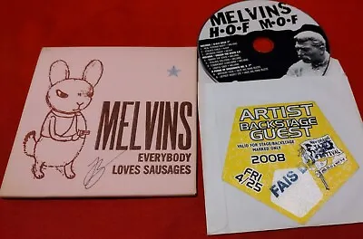 Melvins Everybody Loves Sausages 2013 Signed BUZZO Letterpress CD 36/400 + HOF • $50