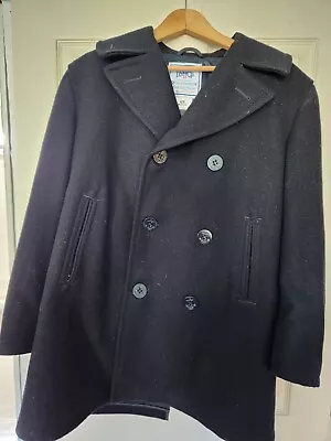 Men's Navy Pea Coat - DSCP 42R • $75