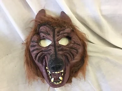 £9.99 • Buy Wolf Halloween Full Head Latex Mask