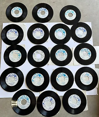 Lot Of 18  Blue Star Square Dance Records 7  Vinyl ￼45 RPM • $32
