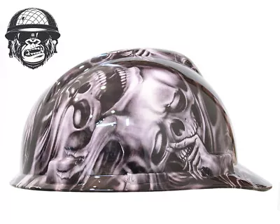 Custom Hydrographic Safety Hard Hat Mining Industrial Skulls GHOST CAP • $70