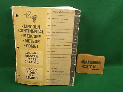 1960-1964 Lincoln-Mercury-Comet Original Ford Factory Master Parts Catalog • $59