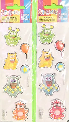 12pc Super Puffy Goofy Smiling Monster Dimentional Stickers Stickerfitti New  • $3.56