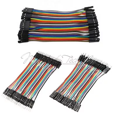 Multi Dupont Male To Female Breadboard Jumper Wire Raspberry Pi Arduino 10CM • $1.07