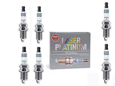 NGK Laser Platinum Spark Plugs BKR6EQUP X 6 BMW 320i AUDI MINI PORSCHE A6 A8 S6  • $75.80