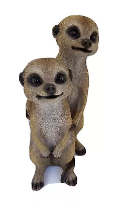 Meerkat Twins Animal Garden  Statue Ornament Sculpture Home Decor • $59.99