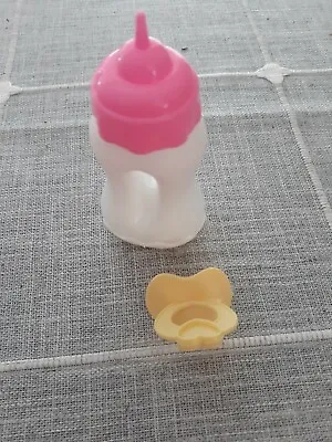 Teal PACIFIER AND BOTTLE FOR BABY ALIVE GO BYE BYE  NO DOLL INCLUDED • $5.75