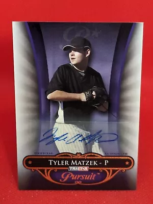 2010 Tristar Tyler Matzek Pursuit Auto Card Autograph Atlanta Braves #5 **3/80** • $40