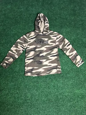 Vans Hooded Shirt Youth XLarge Camo Long Sleeve Hoodie • £6.21