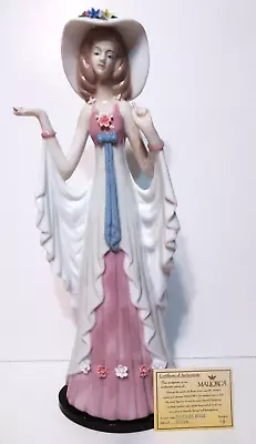 Mallorca Porcelain Southern Belle Figurine 13  Tall - Made In Spain • $19.99