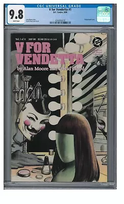 $204.95 • Buy V For Vendetta #1 (1988) DC Key 1st Issue Alane Moore CGC 9.8 White Pages ED208
