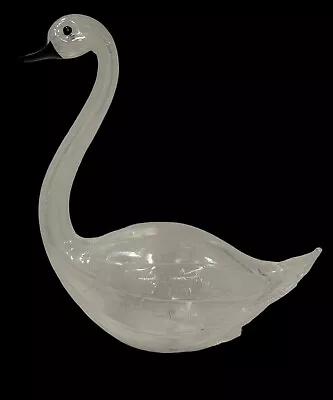 Licio Zanetti Murano Glass Swan 1970 Signed • $199.97