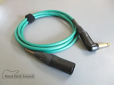 Mogami W2549 Green | Gold XLR Male To Right Angle 1/4  TS | Unbalanced Cable • $35.99