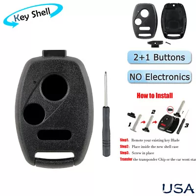 For 2007 2008 2009 2010 2011 2012 2013 Honda CR-V Remote Key Fob Shell Case DIY • $7.85