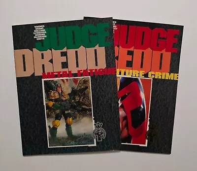 Judge Dredd: FUTURE CRIME & METAL FATIGUE VINTAGE SC SET / LOT Of 2 PSI TPB NM • $14.95