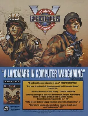 V For Victory Print Ad/Poster Art PC Big Box (A) • $14.99