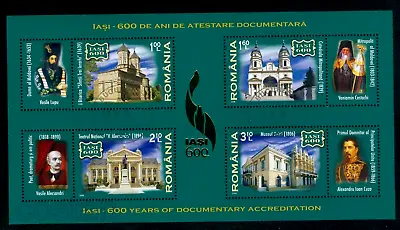 £2.28 • Buy 2008 Prince CUZA,Alecsandri,Masonic,IASI,Architecture,Churches,Romania,BL434,VFU