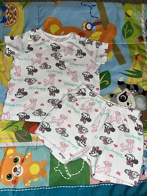 Baby Girl Disney 100 Shorts Pyjamas Set 🩷 18-24 Months George 🩷 • £1.50